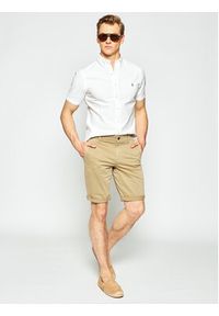 Polo Ralph Lauren Koszula Poplin 710787736 Biały Slim Fit. Typ kołnierza: polo. Kolor: biały. Materiał: bawełna #3
