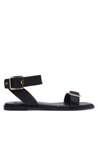 BOSS Sandały Charlize 50563332 Czarny. Kolor: czarny. Materiał: skóra #1