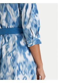 Luisa Spagnoli Sukienka koszulowa Palato 542965 Niebieski Regular Fit. Kolor: niebieski. Materiał: bawełna. Typ sukienki: koszulowe #5