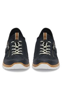 Rieker Sneakersy N4263-14 Granatowy. Kolor: niebieski. Materiał: syntetyk, materiał #7