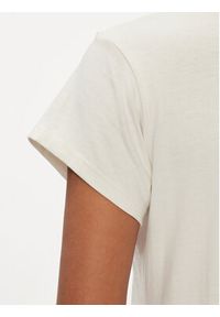 Wrangler T-Shirt Shrunken Band 112350301 Écru Slim Fit. Materiał: bawełna #4