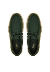 Clarks Półbuty Torhill Lo 26186160 Zielony. Kolor: zielony. Materiał: materiał #7