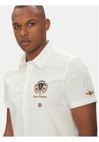 Aeronautica Militare Koszula 251CA1285CT3288 Biały Regular Fit. Kolor: biały. Materiał: bawełna #5