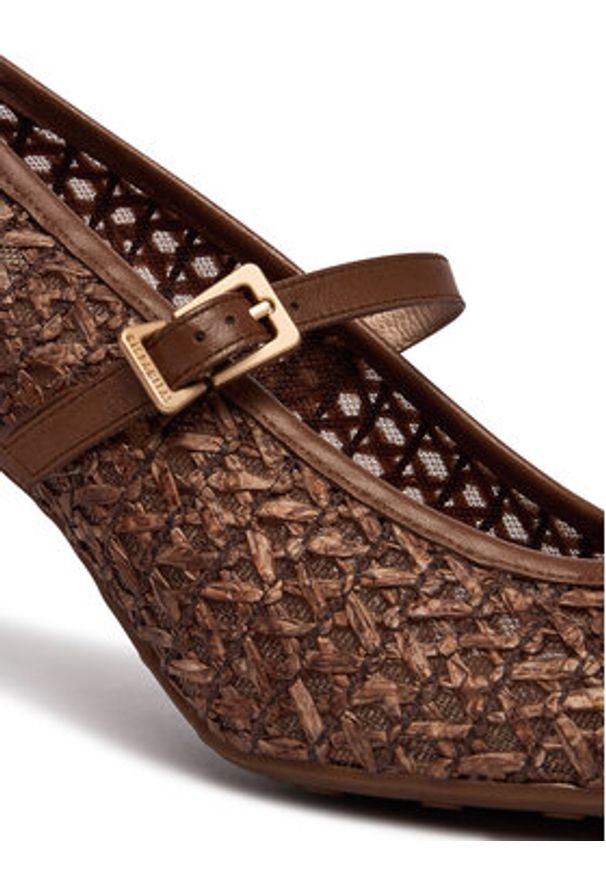 Hispanitas Czółenka RHV264609 C007 Brązowy. Kolor: brązowy. Materiał: materiał