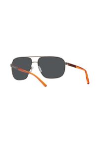 Armani Exchange okulary przeciwsłoneczne męskie kolor szary. Kolor: szary. Materiał: materiał #7