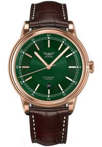 AVIATOR - Zegarek męski Aviator V.3.32.2.237.4.BRDC-3 brązowy. Kolor: brązowy #1