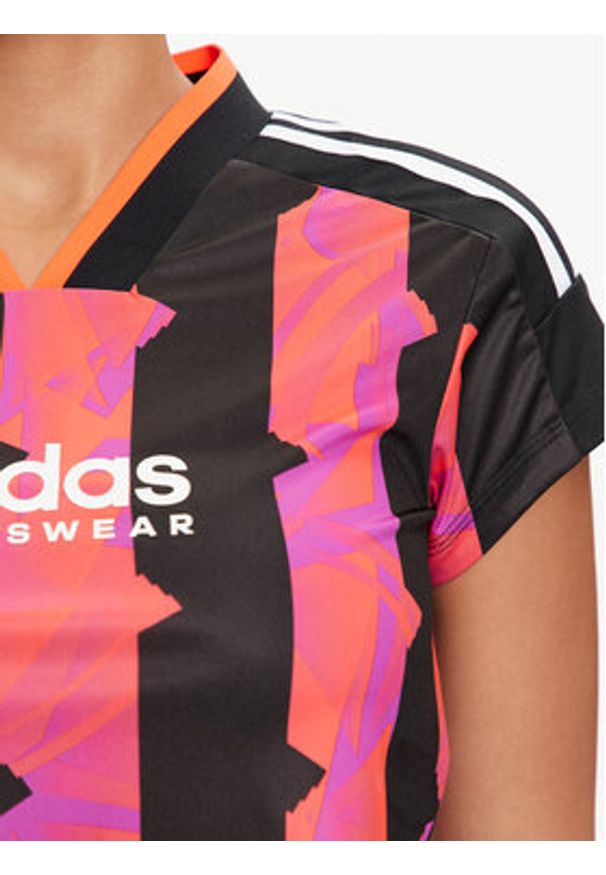 Adidas - adidas T-Shirt Tiro Cut 3-Stripes IX3517 Kolorowy Slim Fit. Materiał: syntetyk. Wzór: kolorowy
