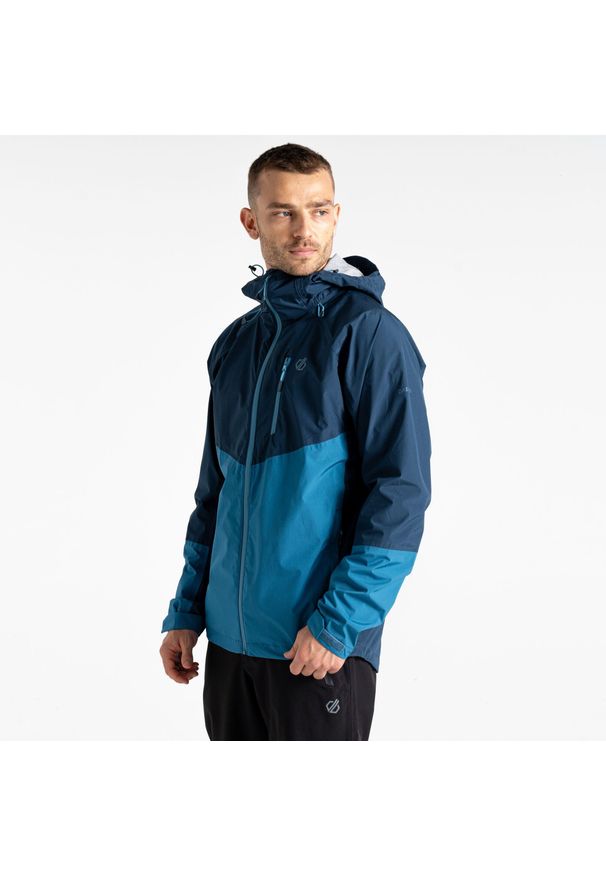 DARE 2B - Męska wodoodporna kurtka Breathe Out. Kolor: niebieski. Materiał: tkanina. Sport: turystyka piesza