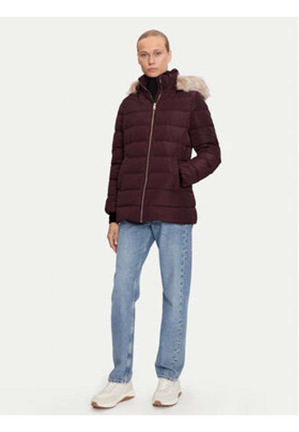 TOMMY HILFIGER - Tommy Hilfiger Kurtka puchowa WW0WW43600 Fioletowy Regular Fit. Kolor: fioletowy. Materiał: syntetyk