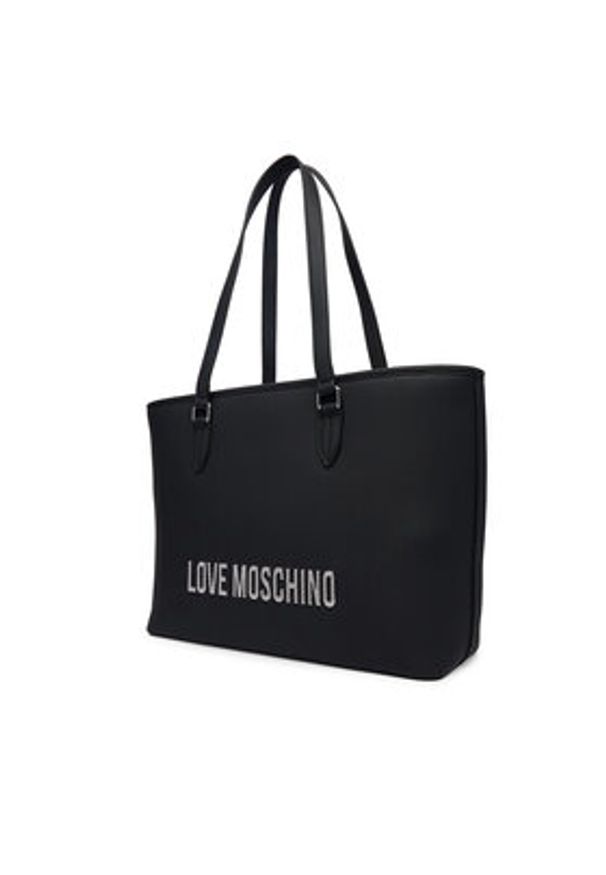 Love Moschino - LOVE MOSCHINO Torebka JC4190PP1OKD000B Czarny. Kolor: czarny. Materiał: skórzane