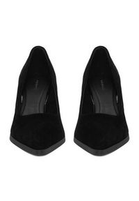 Gino Rossi - GINO ROSSI Szpilki EO-INTI-2635-1 Czarny. Kolor: czarny. Materiał: zamsz, skóra. Obcas: na szpilce #5