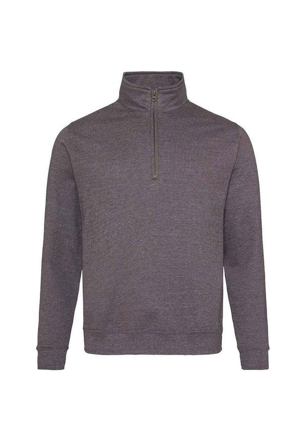 AWDIS - Bluza Męska Sophomore Quarter Zip. Kolor: wielokolorowy, szary, brązowy