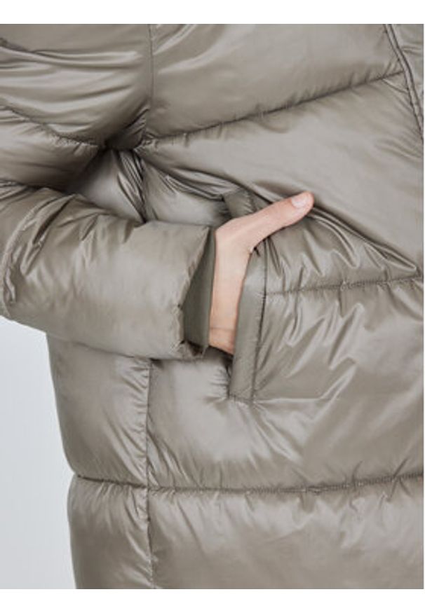 Athlecia Kurtka zimowa Elly W Maxi Puffer EA233361 Brązowy Regular Fit. Kolor: brązowy. Materiał: syntetyk. Sezon: zima