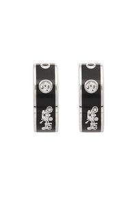 Coach Kolczyki Enamel Horse & Carriage Hoop Earrings 37479036RHO003 Czarny. Materiał: metalowe. Kolor: czarny #3