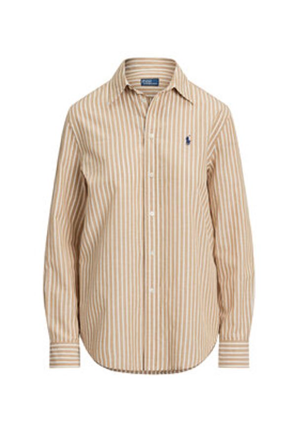 Polo Ralph Lauren Koszula 211971514501 Beżowy Classic Fit. Typ kołnierza: polo. Kolor: beżowy. Materiał: bawełna