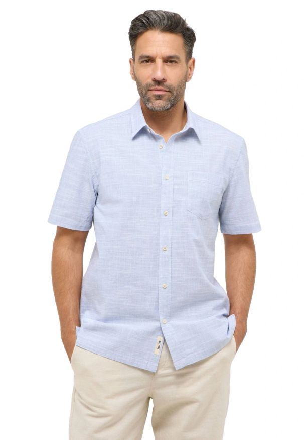 Męska koszula Mustang Style Darien Faded Denim 1016474 5124. Materiał: denim