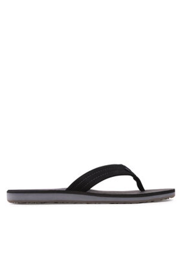 Quiksilver Japonki AQYL101323 Czarny. Kolor: czarny. Materiał: skóra, zamsz