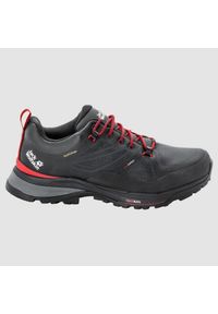 Buty trekkingowe męskie Jack Wolfskin Force Striker Texapore Low. Kolor: wielokolorowy, zielony. Materiał: skóra, syntetyk, materiał. Szerokość cholewki: normalna