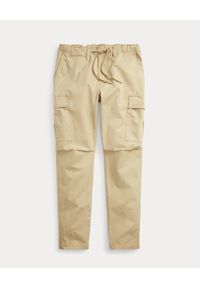 Ralph Lauren - RALPH LAUREN - Beżowe spodnie cargo. Kolor: beżowy. Materiał: bawełna, tkanina #3