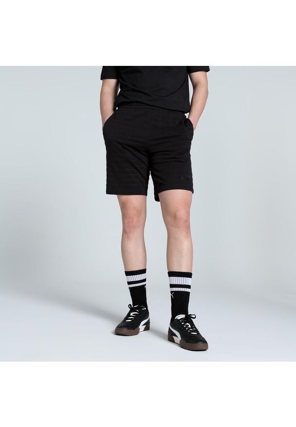 Puma - Męskie szorty Essentials Elevated Structured 9" PUMA Black. Kolor: czarny. Sport: fitness