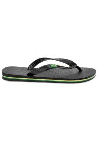 Czarne Japonki Ipanema Stylowe Obuwie. Okazja: na plażę, na spacer, na co dzień. Kolor: czarny. Materiał: materiał. Wzór: paski. Sezon: lato. Styl: elegancki #3