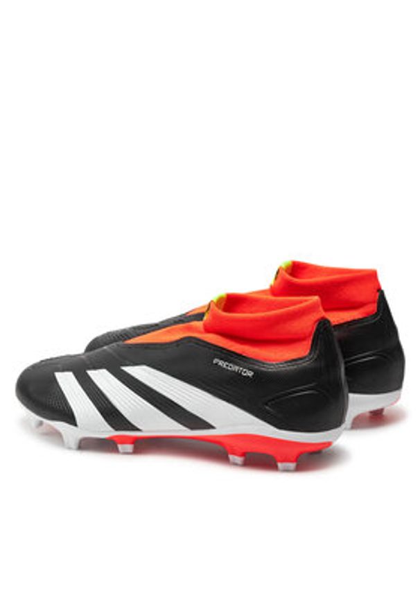 Adidas - adidas Buty do piłki nożnej Predator 24 League Laceless Firm Ground Boots IG7768 Czarny. Kolor: czarny. Materiał: skóra
