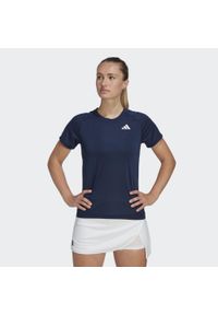 Adidas - Club Tennis Tee. Kolor: niebieski. Materiał: materiał. Sport: tenis