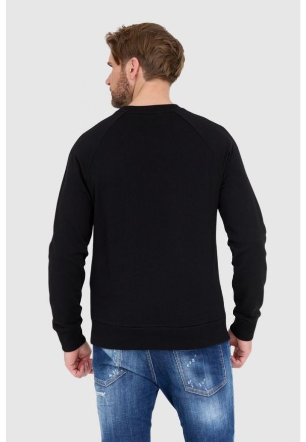 Balmain - BALMAIN Czarna bluza męska z logo. Kolor: czarny