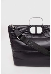 TwinSet - Twinset torebka kolor czarny. Kolor: czarny #2