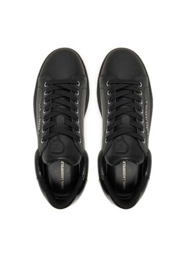 Karl Lagerfeld - KARL LAGERFELD Sneakersy KL54519A Czarny. Kolor: czarny. Materiał: skóra