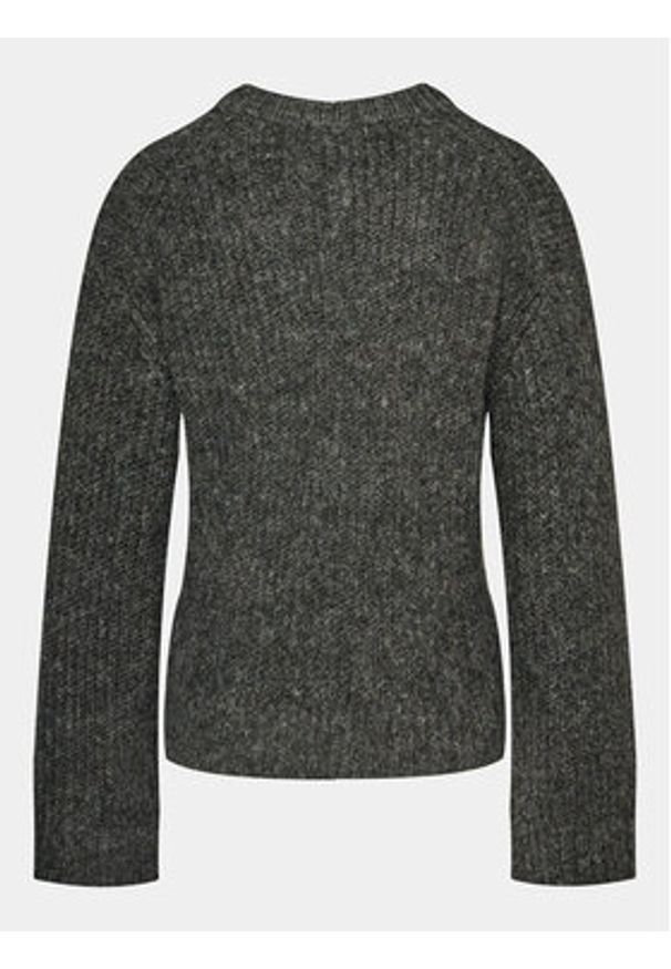 Gina Tricot Sweter 20776 Szary Regular Fit. Kolor: szary. Materiał: syntetyk