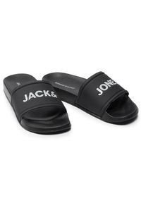 Jack & Jones - Jack&Jones Klapki Jfwlarry 12184277 Czarny. Kolor: czarny. Materiał: skóra #5