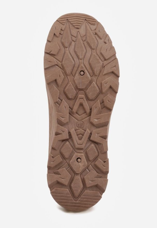 Born2be - Ciemnobeżowe Siateczkowe Buty Sportowe Sneakersy o Wsuwanym Fasonie Abhold. Okazja: na co dzień, na spacer. Kolor: beżowy. Materiał: jeans. Sport: turystyka piesza