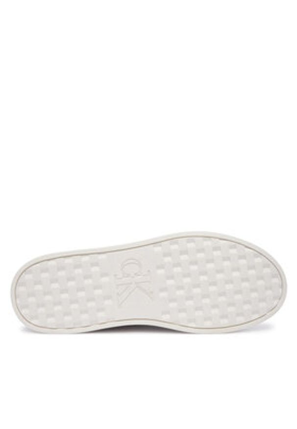 Calvin Klein Sneakersy 3 Cupsole Laceup Pu Mg YW0YW01781 Biały. Kolor: biały. Materiał: skóra