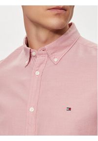 TOMMY HILFIGER - Tommy Hilfiger Koszula MW0MW33782 Różowy Slim Fit. Kolor: różowy. Materiał: bawełna #4