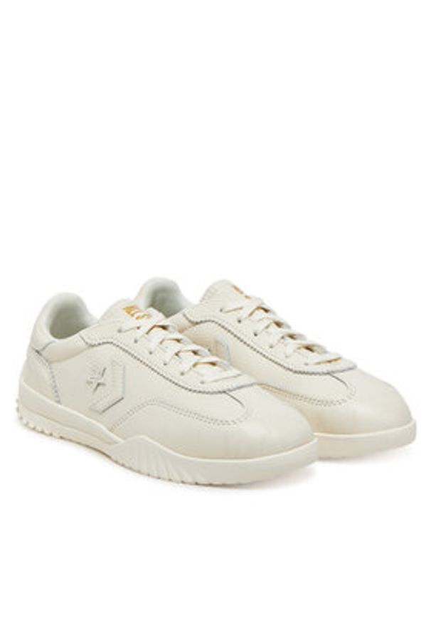 Converse Sneakersy Run Star Trainer Gold A12778C Écru. Kolor: kremowy. Materiał: skóra. Sport: bieganie