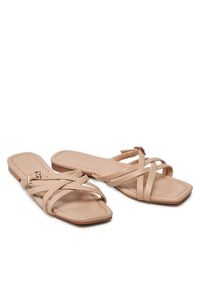 Jenny Fairy Klapki WS5735-02 Beżowy. Kolor: beżowy. Materiał: skóra #5