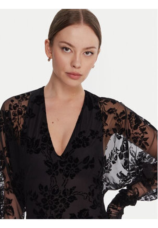 Pinko - PINKO Sukienka koktajlowa Roulette 105624 A2QD Czarny Regular Fit. Kolor: czarny. Materiał: syntetyk. Styl: wizytowy