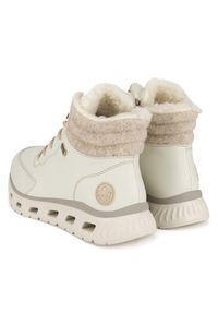 Rieker Botki M6010-80 Biały. Kolor: biały. Materiał: materiał #5