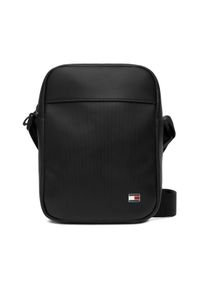 TOMMY HILFIGER - Tommy Hilfiger Saszetka Th Flag Mini Reporter AM0AM14015 Czarny. Kolor: czarny. Materiał: skóra #1