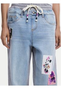 Desigual Jeansy Mnnie 25SWDD72 Niebieski Loose Fit. Kolor: niebieski #2