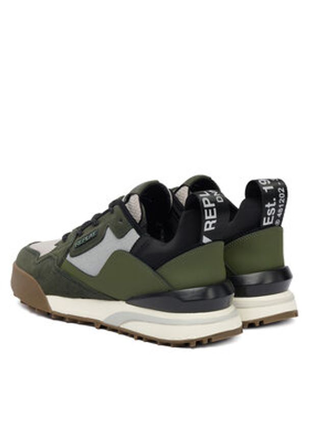 Replay - REPLAY Sneakersy GMSG9 .000.C0003L Zielony. Kolor: zielony. Materiał: skóra