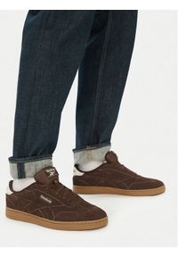Reebok Sneakersy FORTE LOUNGER AR30252MEEC Brązowy. Kolor: brązowy. Materiał: skóra, zamsz #1