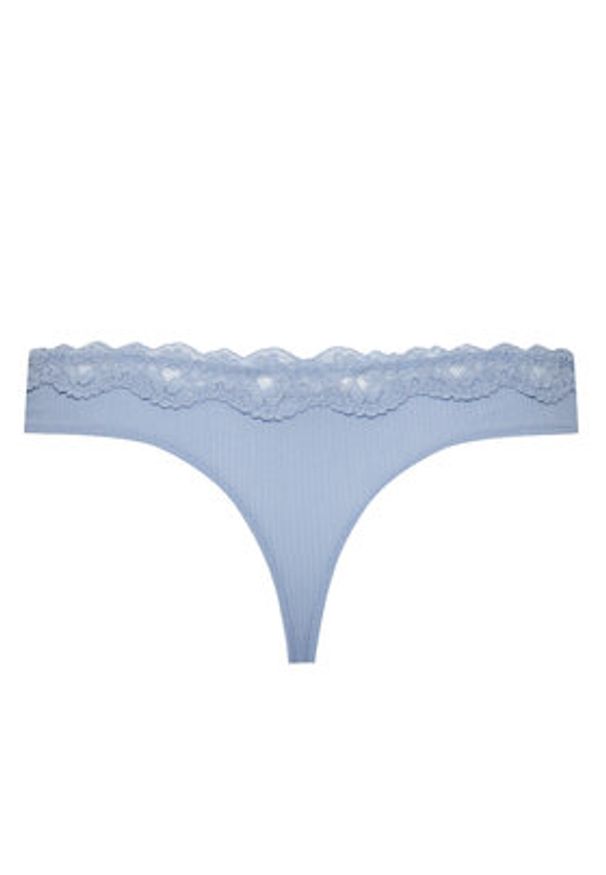 Hunkemöller Stringi Lola 300923 Błękitny. Kolor: niebieski. Materiał: syntetyk