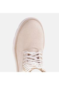 Marco Shoes Wiosenne botki z bawełnianej tkaniny 2090B-1265-4 beżowy. Kolor: beżowy. Materiał: bawełna, tkanina. Sezon: wiosna #6