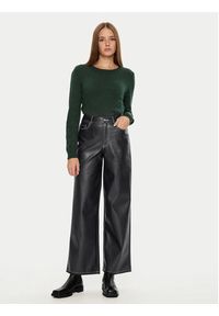 JJXX Spodnie z imitacji skóry Lila 12276595 Czarny Wide Leg. Kolor: czarny. Materiał: skóra #4