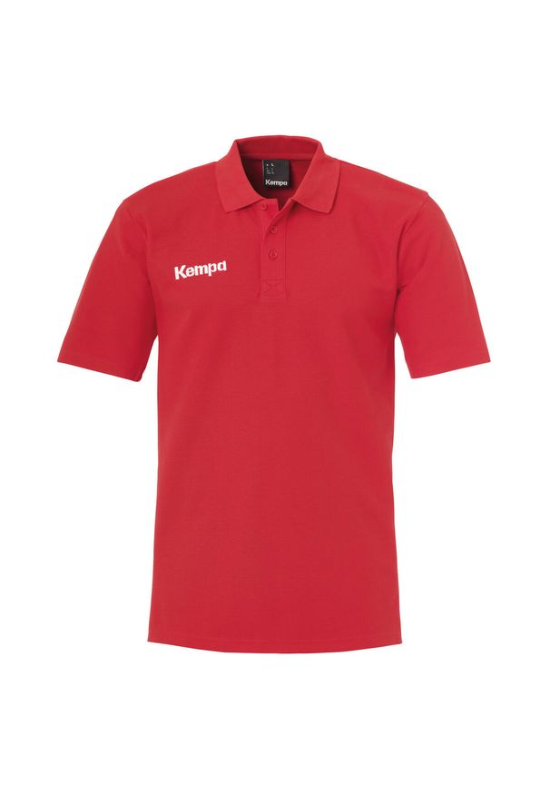 KEMPA - Polo Kempa Classic. Typ kołnierza: polo. Kolor: czerwony. Materiał: materiał