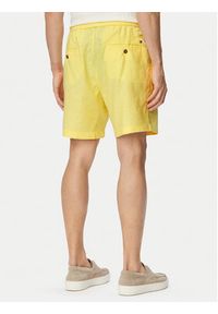 TOMMY HILFIGER - Tommy Hilfiger Szorty materiałowe Dover MW0MW44353 Żółty jasny Regular Fit. Kolor: żółty. Materiał: len #5