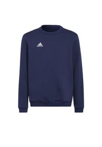 Adidas - Entrada 22 Sweat Top. Kolor: niebieski. Materiał: materiał. Sport: piłka nożna #1
