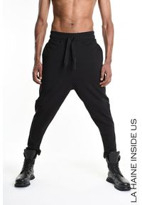 La Haine Inside Us Spodnie | 3M M1165 | Mężczyzna | Czarny. Okazja: na co dzień. Kolor: czarny. Materiał: wiskoza, poliamid, elastan. Styl: casual, elegancki #4